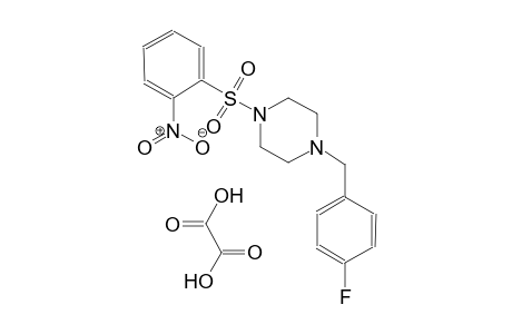 1-(4-fluorobenzyl)-4-((2-nitrophenyl)sulfonyl)piperazine oxalate