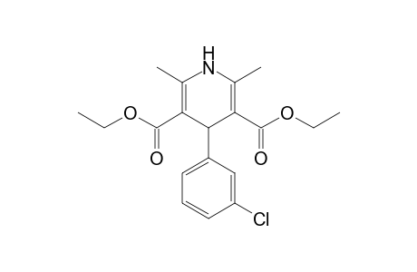 4-(3-chlorophenyl)-2,6-dimethyl-1,4-dihydropyridine-3,5-dicarboxylic acid diethyl ester