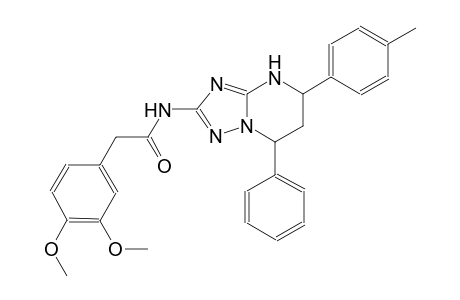 2-(3,4-dimethoxyphenyl)-N-[5-(4-methylphenyl)-7-phenyl-4,5,6,7-tetrahydro[1,2,4]triazolo[1,5-a]pyrimidin-2-yl]acetamide