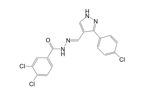 3,4-dichloro-N'-{(E)-[3-(4-chlorophenyl)-1H-pyrazol-4-yl]methylidene}benzohydrazide