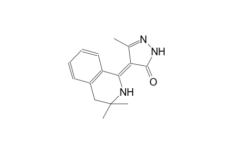 (4Z)-4-(3,3-dimethyl-3,4-dihydro-1(2H)-isoquinolinylidene)-5-methyl-2,4-dihydro-3H-pyrazol-3-one