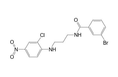 3-Bromanyl-N-[3-[(2-chloranyl-4-nitro-phenyl)amino]propyl]benzamide