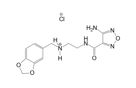 1,3-benzodioxole-5-methanaminium, N-[2-[[(4-amino-1,2,5-oxadiazol-3-yl)carbonyl]amino]ethyl]-, chloride