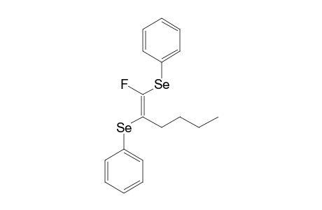 (E)-1-FLUORO-1,2-DI-(PHENYLSELENO)-HEX-1-ENE