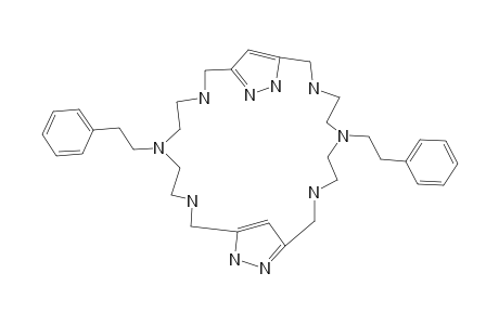 6,19-DIPHENETHYL-3,6,9,12,13,16,19,22,25,26-DECAAZATRICYCLO-[22.1.1(11,14)]-OCTACOSA-1(27),11,14(28),24-TETRAENE