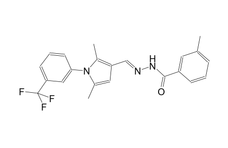 N'-((E)-{2,5-dimethyl-1-[3-(trifluoromethyl)phenyl]-1H-pyrrol-3-yl}methylidene)-3-methylbenzohydrazide