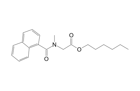 Sarcosine, N-(1-naphthoyl)-, hexyl ester