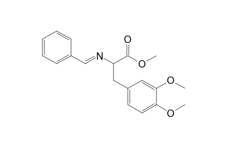 Methyl N-(benzylidene)-3,4-dimethoxyphenylalaninate