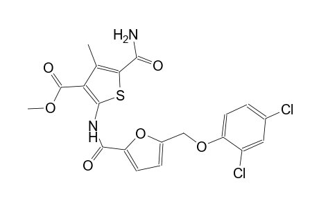 methyl 5-(aminocarbonyl)-2-({5-[(2,4-dichlorophenoxy)methyl]-2-furoyl}amino)-4-methyl-3-thiophenecarboxylate