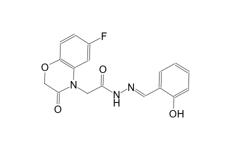 2-(6-fluoro-3-oxo-2,3-dihydro-4H-1,4-benzoxazin-4-yl)-N'-[(E)-(2-hydroxyphenyl)methylidene]acetohydrazide