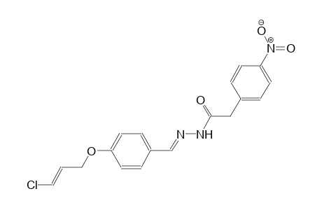 N'-[(E)-(4-([(2E)-3-Chloro-2-propenyl]oxy)phenyl)methylidene]-2-(4-nitrophenyl)acetohydrazide