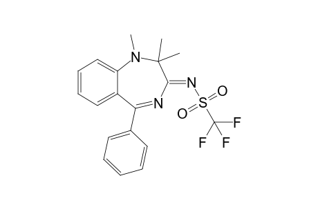 (NZ)-1,1,1-trifluoro-N-(1,2,2-trimethyl-5-phenyl-1,4-benzodiazepin-3-ylidene)methanesulfonamide