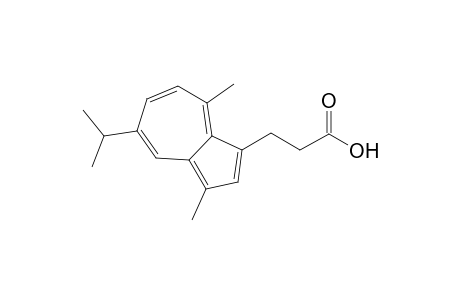 1-Azulenepropanoic acid, 3,8-dimethyl-5-(1-methylethyl)-