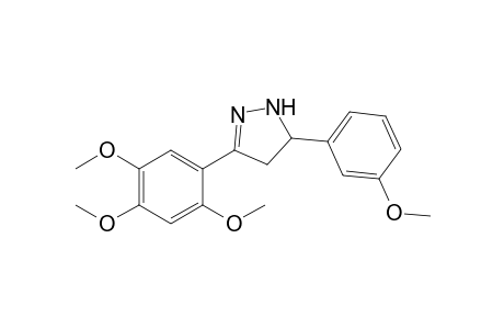 3-(3-Methoxyphenyl)-5-(2,4,5-trimethoxyphenyl)pyrazoline