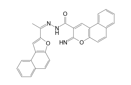 3-Imino-1-[1'-(naphtho[2,1-b]furan-2'-yl)-ethylidene]-3H-benzo[f]chromene-2-carbohydrazide