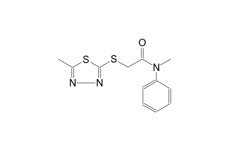 N-methyl-2-[(5-methyl-1,3,4-thiadiazol-2-yl)sulfanyl]-N-phenylacetamide