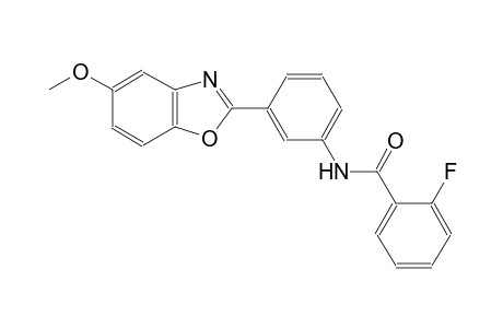 2-fluoro-N-[3-(5-methoxy-1,3-benzoxazol-2-yl)phenyl]benzamide