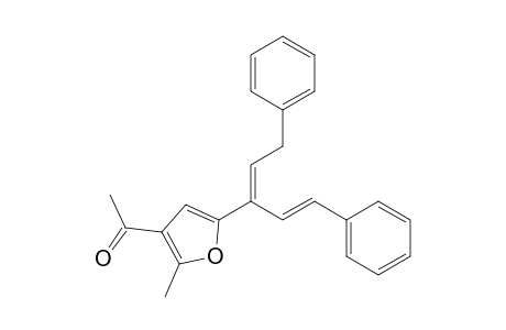 1-(5-((1E,3E)-1,5-Diphenylpenta-1,3-dien-3-yl)-2-methylfuran-3-yl)ethan-1-one