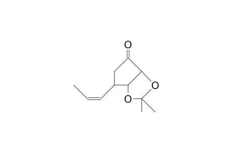 2S,3S-Isopropylidenedioxy-4R-(Z)-propenyl-cyclopentanone