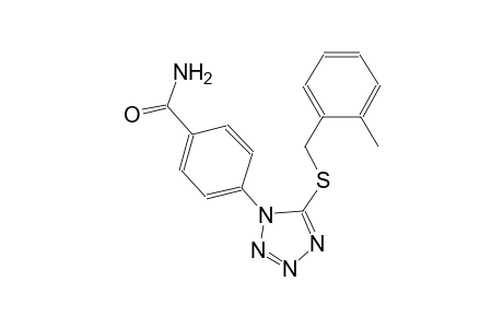 benzamide, 4-[5-[[(2-methylphenyl)methyl]thio]-1H-tetrazol-1-yl]-