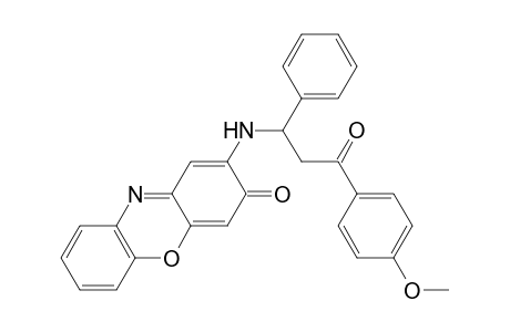 2-(N-(1-phenyl-2-((p-methoxyphenyl)carbonyl)ethyl)amino)phenoxazin-3-one