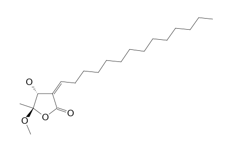 SUBAMOLIDE_A;(3-Z,4-R,5-R)-3-TETRADECYLIDENE-4-HYDROXY-5-METHOXY-5-METHYLBUTANOLIDE