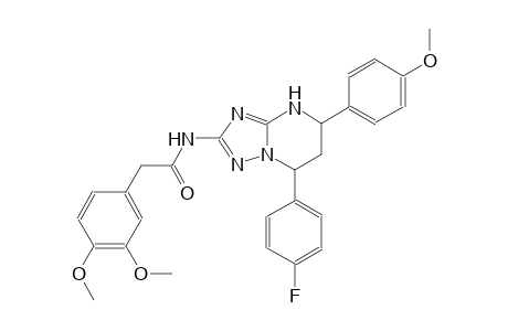 2-(3,4-dimethoxyphenyl)-N-[7-(4-fluorophenyl)-5-(4-methoxyphenyl)-4,5,6,7-tetrahydro[1,2,4]triazolo[1,5-a]pyrimidin-2-yl]acetamide