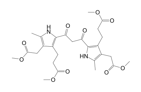 1H-Pyrrole-3-propanoic acid, 2,2'-(1,3-dioxo-1,3-propanediyl)bis[4-(2-methoxy-2-oxoethyl)-5-methyl-, dimethyl ester