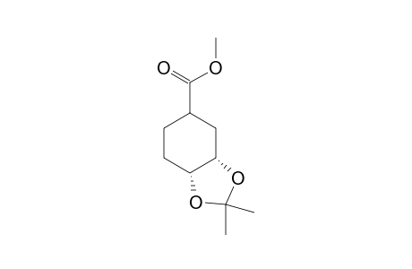 Acetonide derivative of methyl-cis-3,4-dihydroxyclohexanecarboxylate