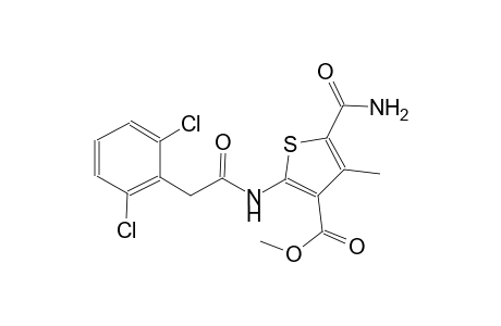methyl 5-(aminocarbonyl)-2-{[(2,6-dichlorophenyl)acetyl]amino}-4-methyl-3-thiophenecarboxylate