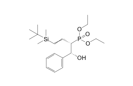 Threo-3-(tert-Butyldimethylsilanyl)-1-hydroxylphenylmethyl-allyl-phosphonic Acid Diethyl Ester