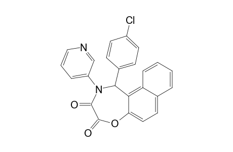 1-(4-Chlorophenyl)-2-(pyridine-3-yl)-1,2-dihydronaphth[1,2-f][1,4]oxazepine-3,4-dione