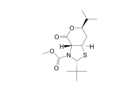 (1R,4R,6R,8R)-methyl 8-(t-butyl)-4-isopropyl-2-oxo-3-oxa-7-thia-9-azabicyclo[4.3.0]nonane-9-carboxylate