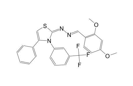 2,4-dimethoxybenzaldehyde ((2E)-4-phenyl-3-[3-(trifluoromethyl)phenyl]-1,3-thiazol-2(3H)-ylidene)hydrazone