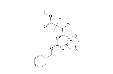 1-[N-BENZYLOXYCARBONYL-(1S,2R/S)-1-AMINO-3,3-DIFLUORO-3-ETHOXYCARBONYL-4-HYDROXYPROPYL]-4-METHYL-2,6,7-TRIOXABICYCLO-[2.2.2]-OCTANE