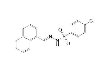 4-chloro-N'-[(E)-1-naphthylmethylidene]benzenesulfonohydrazide