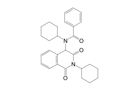 N-Cyclohexyl-N-(2-cyclohexyl-1,3-dioxo-1,2,3,4-tetrahydroisoquinolin-4-yl)benzamide