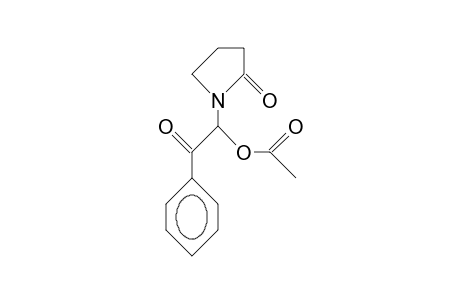 N-(Benzoyl-acetoxy-methyl)-pyrrolidin-2-one