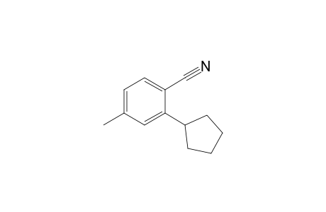 2-Cyclopentyl-4-methylbenzonitrile