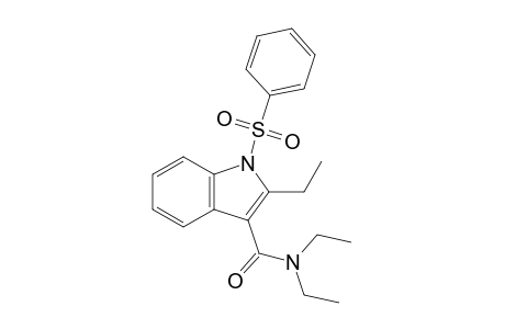 N,N,2-Triethyl-1-phenylsulfonylindole-3-carboxamide