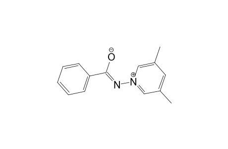 Pyridinium, 1-(benzoylamino)-3,5-dimethyl-, hydroxide, inner salt
