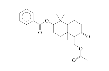 trans-Decalin-2-one, 1-acetoxymethyl-6-benzoyloxy-5,5,8a-trimethyl-