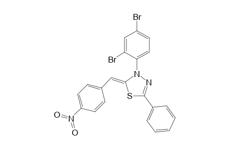 1,3,4-Thiadiazole, 3-(2,4-dibromophenyl)-2,3-dihydro-2-[(4-nitrophenyl)methylene]-5-phenyl-