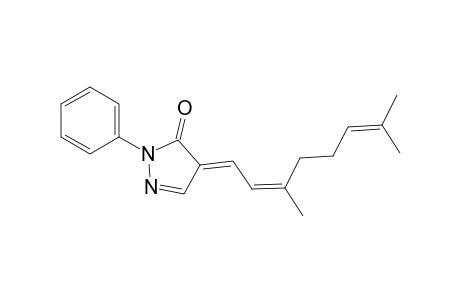 4-(3,7-dimethyl-2,6-octadienylidene)-2-phenyl-2,4-dihydropyrazol-3-one