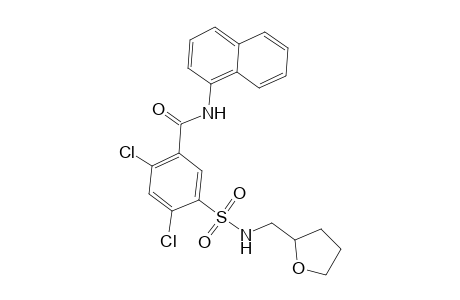 Benzamide, 2,4-dichloro-N-(1-naphthalenyl)-5-[[[(tetrahydro-2-furanyl)methyl]amino]sulfonyl]-