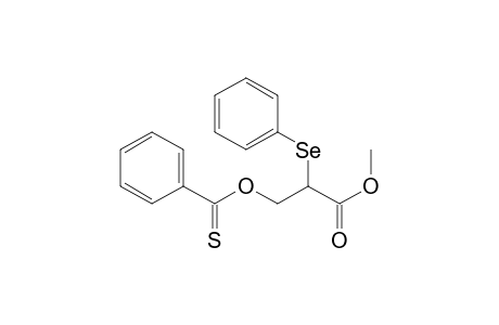 Propanoic acid, 3-(benzoylthio)-2-(phenylseleno)-, methyl ester