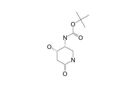 (4S,5R)-5-TERT.-BUTOXYCARBONYLAMINO-4-HYDROXY-2-OXO-PIPERIDINE