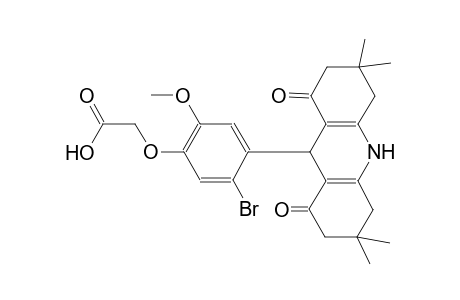 [5-bromo-2-methoxy-4-(3,3,6,6-tetramethyl-1,8-dioxo-1,2,3,4,5,6,7,8,9,10-decahydro-9-acridinyl)phenoxy]acetic acid