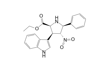 (2S,3S,4R,5S)-3-(1H-Indol-3-yl)-4-nitro-5-phenyl-pyrrolidine-2-carboxylic acid ethyl ester