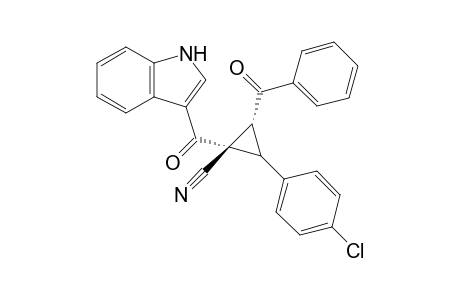 Trans-2-benzoyl-1-(1H-indole-3-carbonyl)-3-(4-chlorophenyl)-cyclopropanecarbonitrile